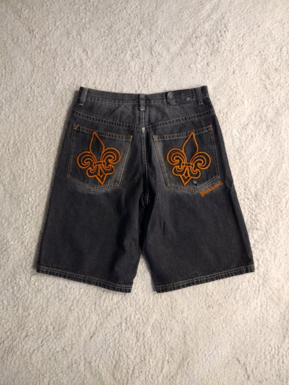 Vintage Makaveli Size 32 2pac Tupac Shakur Baggy Jorts Jean Shorts Denim Y2K